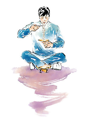 전신 PSD 남자 일러스트 캘리그라피 한명 사람 성인 라면 냄비 먹기 가부좌 싱글라이프 성인남자한명만 혼족 국내일러스트 1 라이프스타일 음식 모션 앉기 면류 솥 남자한명만 성인남자만 파일형식