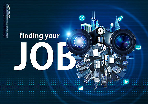 PSD 편집이미지 비즈니스 빌딩 사람없음 물방울무늬 망원경 구직 도시 일자리 찾기 이미지편집 컨셉 무늬 모션 건물 파일형식