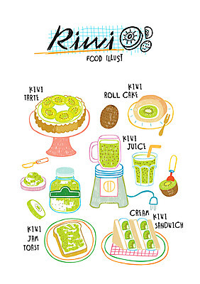 음식 일러스트 샌드위치 키위 사람없음 잼 믹서 키위주스 롤케이크 타르트 키위스무디 국내일러스트 AI파일 빵 과일 케이크 소스_음식 과일주스 파이_빵 스무디 파일형식 벡터