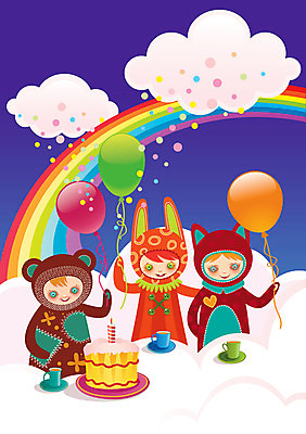 포토 JPG 해외이미지 동물 구름 무지개 하늘 사람없음 친구 케이크 축하 생일 꽃가루 풍선 해외202004 해외포토 자연요소 기념일 컨셉 관계 디저트 가루 파일형식 이미지허브