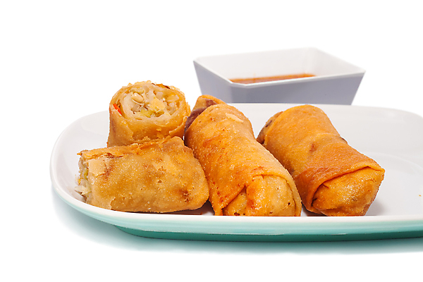 포토 JPG 해외이미지 접시 단면 실내 사람없음 중식 흰배경 종지 스프링롤 춘권 해외202004 해외포토 그릇 식기 음식 백그라운드 내부 흰색 파일형식 이미지허브