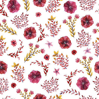 JPG 해외이미지 꽃 잎 패턴 일러스트 사람없음 컬러풀 빈티지 화려 복고 해외202004 해외일러스트 식물 컬러 컨셉 무늬 파일형식 이미지허브