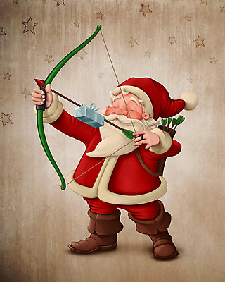 포토 JPG 해외이미지 크리스마스 겨울 일러스트 휴가 화살 선물 사람없음 산타클로스 놀람 12월 궁수 환상 해외202004 해외일러스트 계절 기념일 감정 컨셉 표정 날짜 파일형식 이미지허브