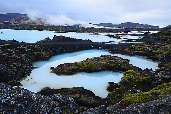 포토 JPG 해외이미지 구름 휴가 휴식 아이슬란드 사람없음 파란색 수영 뜨거움 화산 온도 석호 해외202004 해외포토 자연요소 유럽 컬러 컨셉 산 수상스포츠 파일형식 이미지허브