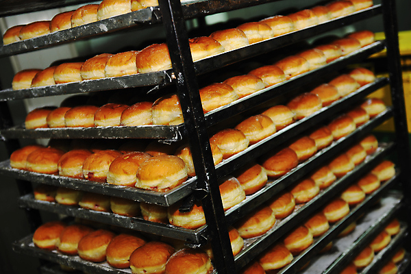 포토 JPG 해외이미지 빵 공장 쟁반 실내 사람없음 카트 저장 진열장 일렬 해외202004 해외포토 음식 공업 내부 파일형식 이미지허브