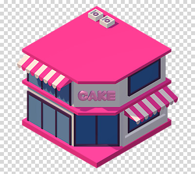 편집이미지 창문 사람없음 건물 3D소스 3D 케이크 상점 식당 빵집 디지털합성 천막 PNG 편집소스 건축물 디저트 파일형식