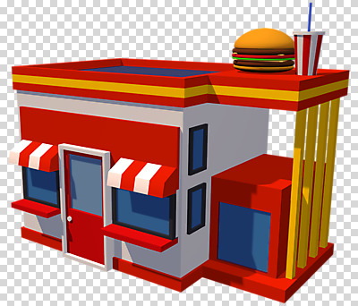 편집이미지 창문 사람없음 건물 3D소스 3D 상점 식당 햄버거 디지털합성 천막 PNG 햄버거가게 편집소스 건축물 패스트푸드 파일형식