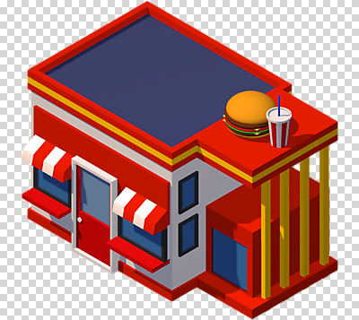 편집이미지 창문 사람없음 건물 3D소스 3D 상점 식당 햄버거 디지털합성 천막 PNG 햄버거가게 편집소스 건축물 패스트푸드 파일형식