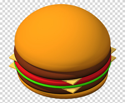 편집이미지 음식 패스트푸드 사람없음 3D소스 3D 햄버거 디지털합성 PNG 편집소스 인스턴트 파일형식