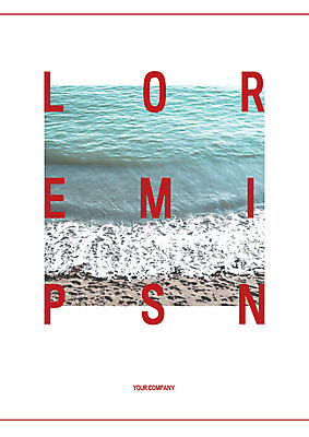 템플릿 표지 선 파도 바다 사람없음 빨간색 프레젠테이션 문서템플릿 서식 레이아웃 문서 제안서 이미지템플릿 AI파일 컬러 파일형식 벡터