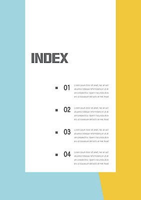 도형 템플릿 내지 하늘색 사람없음 노란색 프레젠테이션 문서템플릿 서식 레이아웃 문서 제안서 목차 이미지템플릿 AI파일 컬러 파란색 파일형식 벡터