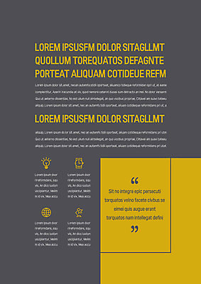 도형 템플릿 내지 사람없음 노란색 사각형 프레젠테이션 문서템플릿 서식 레이아웃 문서 제안서 이미지템플릿 AI파일 컬러 파일형식 벡터