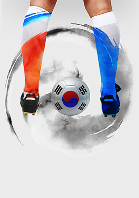 PSD 편집이미지 남자 축구공 한명 사람 성인 신체부위 파이팅 하반신 다리 태극기 러시아 축구화 2018년 월드싸커 이미지편집 1 유럽 스포츠 운동화 공 축구용품 모션 국기 연도 파일형식