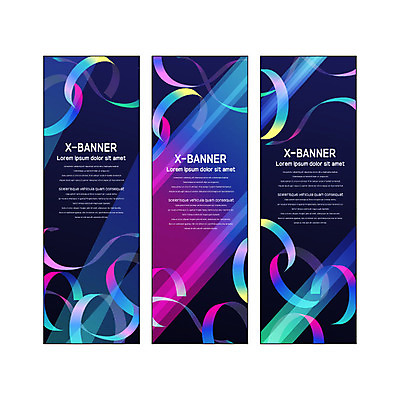 템플릿 배너 배너템플릿 리본 세로배너 사각프레임 사람없음 컬러풀 현수막 고리 연결 형광 배너세트 엑스배너 AI파일 컬러 프레임 세로 빛 세트 사각형 파일형식 벡터