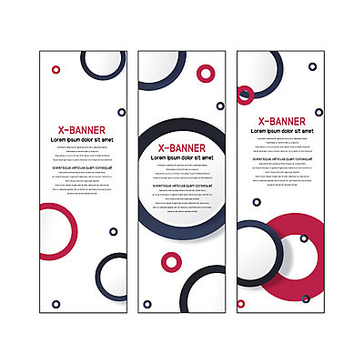 템플릿 배너 배너템플릿 세로배너 사각프레임 사람없음 빨간색 검은색 현수막 원형 고리 겹침 배너세트 엑스배너 AI파일 도형 컬러 프레임 세로 세트 사각형 파일형식 벡터