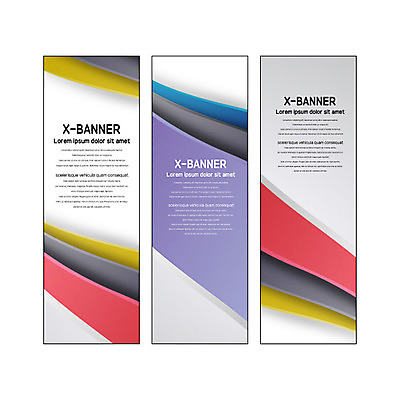 템플릿 배너 배너템플릿 세로배너 곡선 사각프레임 사람없음 컬러풀 현수막 겹침 배너세트 엑스배너 AI파일 선 컬러 프레임 세로 세트 사각형 파일형식 벡터