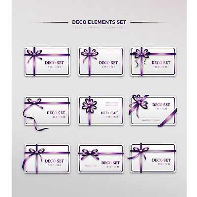 리본 일러스트 프레임 선물 사람없음 장식 세트 사각형 보라색 다양 엽서 엘리먼트 국내일러스트 AI파일 도형 컬러 다수 편지 파일형식 벡터