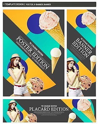 PSD 템플릿 배너템플릿 여자 가로배너 ZIP 포스터 세로배너 입벌림 한명 들기 사람 상반신 20대 성인 여름 세트 한국인 현수막 콘아이스크림 성인여자한명만 1 배너 계절 모션 아이스크림 표정 동양인 청년 가로 세로 여자한명만 성인여자만 파일형식