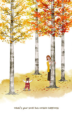 전신 PSD 나무 여자 남자 행복 아들 어린이 일러스트 엄마 미소 사람 성인 두명 달리기 산책 숨기 숨바꼭질 소확행 국내일러스트 모자관계 식물 감정 가족 모션 휴식 표정 신조어 파일형식