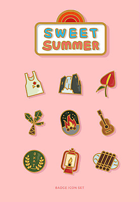 아이콘 꽃 사람없음 여름 세트 민소매 야자수 폭포 기타 랜턴 모닥불 배지 뗏목 여름캠프 2D아이콘 AI파일 나무 식물 계절 교통수단 상의 배_교통 자연 불 현악기 조명 캠핑 파일형식 벡터