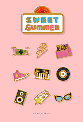 아이콘 악기 병맥주 사람없음 여름 세트 선글라스 스피커 음반 건반 건반악기 스니커즈 드럼 배지 로큰롤 음악축제 2D아이콘 AI파일 계절 안경 음악 음향기기 운동화 타악기 맥주 축제 파일형식 벡터