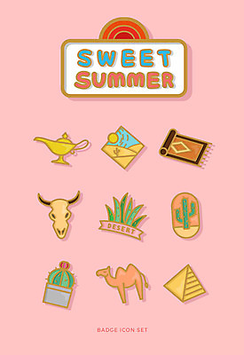 아이콘 모래 뼈 선인장 사람없음 여름 세트 태양 사막 버팔로 피라미드 낙타 배지 마법의양탄자 요술램프 2D아이콘 AI파일 자연요소 식물 건축물 계절 포유류 소 랜드마크 파일형식 벡터