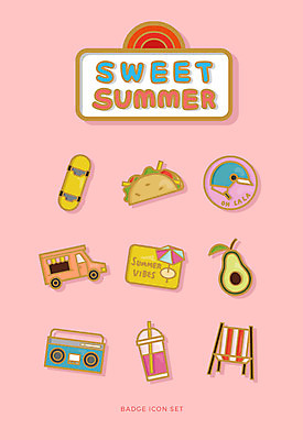 아이콘 샌드위치 사람없음 여름 세트 파라솔 카세트테이프 선베드 카누 배지 서양배 테이크아웃컵 푸드트럭 2D아이콘 AI파일 계절 음식 의자 컵 트럭 수상스포츠 배_과일 파일형식 벡터