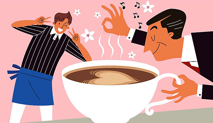 전신 남자 꽃 일러스트 미소 사람 상반신 성인 두명 청춘 앞치마 하트 OK 커피잔 즐거움 합격 브이 바리스타 아르바이트 라떼아트 최저임금 비정규직 국내일러스트 AI파일 모양 식물 직업 감정 커피 컨셉 비즈니스 잔 표정 손짓 경제 그림 라떼 파일형식 벡터