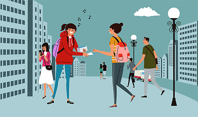 전신 여자 남자 도로 가로등 일러스트 자동차 사람 빌딩 여러명 성인 청춘 보행로 즐거움 전단 백팩 아르바이트 최저임금 비정규직 국내일러스트 AI파일 공공시설 감정 길 육상교통 다수 컨셉 가방 비즈니스 교통시설 건물 경제 홍보물 파일형식 벡터