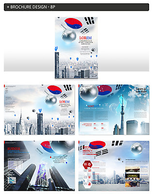 템플릿 ZIP 지구 비즈니스 한국 팜플렛 사람없음 고층빌딩 도시 태극기 한강 위치 인디자인 INDD 이미지템플릿 아시아 서울 빌딩 국기 랜드마크 파일형식