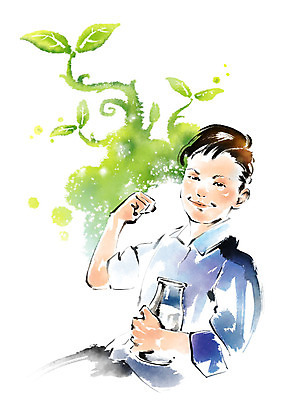 PSD 나무 남자 어린이라이프 어린이 일러스트 캘리그라피 붓터치 유리병 나뭇잎 한명 미소 들기 사람 상반신 파이팅 주먹 번짐 소년한명만 국내일러스트 식물 1 라이프스타일 잎 모션 병_용기 표정 남자한명만 소년만 파일형식 효과
