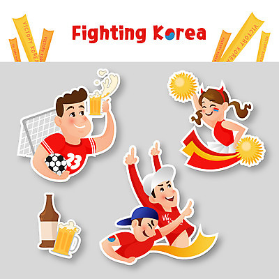 여자 남자 스티커 일러스트 응원 맥주 여러명 성인 응원용품 사회이슈 붉은악마 응원단 응원수술 월드싸커 국내일러스트 AI파일 스포츠 다수 컨셉 주류 사람 오브젝트 파일형식 벡터