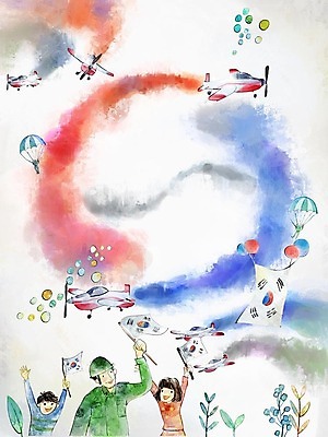 PSD 여자 남자 어린이 일러스트 군용기 사람 상반신 성인 세명 만세 군인 한국인 풀잎 태극기 군복 태극 낙하산 풍선 현충일 나라사랑 국내일러스트 직업 문양 기념일 유니폼 잎 모션 비행기 군대 동양인 풀_식물 국기 국군 파일형식 호국보훈의달