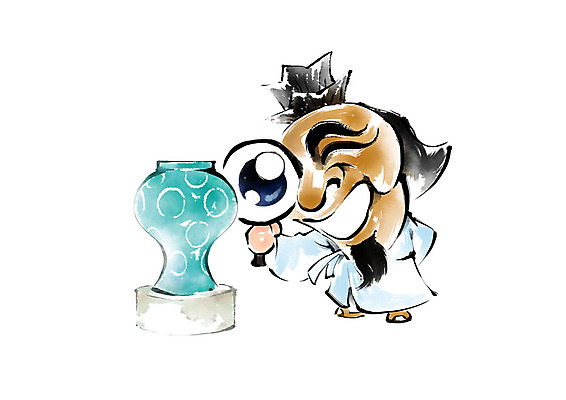 전신 PSD 한국전통 응시 남자 일러스트 캘리그라피 돋보기 붓터치 한명 사람 성인 한국인 한복 턱수염 전통탈 양반 고려청자 정자관 국내일러스트 1 전통 시선 수염 한국 동양인 전통의상 신분 탈 청자 파일형식