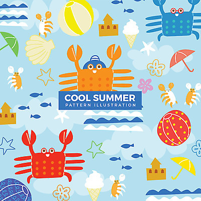 꽃잎 물결 파도 패턴 여러마리 일러스트 불가사리 어류 사람없음 여름 게 파라솔 조개껍데기 비치볼 모래성 콘아이스크림 국내일러스트 AI파일 계절 꽃 모래 바다 다수 무늬 공 조개 아이스크림 극피동물 바캉스용품 갑각류 수중동물 파일형식 벡터