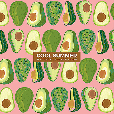 패턴 일러스트 단면 씨앗 사람없음 여름 여러개 아보카도 국내일러스트 AI파일 식물 계절 다수 무늬 과일 파일형식 벡터