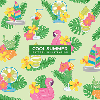 수영복 패턴 요트 일러스트 빨대 사람없음 여름 비키니 선풍기 플라밍고 튜브 열대꽃 열대잎 컵아이스크림 플라밍고튜브 국내일러스트 AI파일 옷 계절 꽃 잎 무늬 배_교통 조류 아이스크림 가전제품 파일형식 벡터
