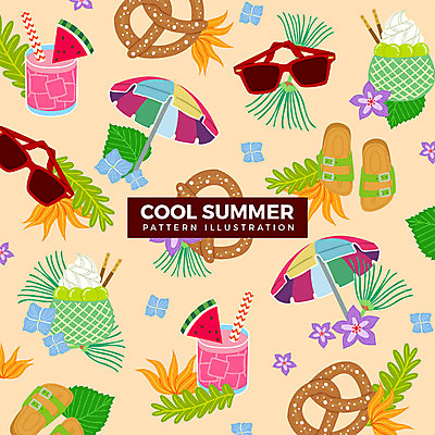 음료 패턴 일러스트 아이스크림 여름음식 슬리퍼 수박 사람없음 여름 선글라스 파라솔 청포도 열대꽃 열대잎 브레첼 제철음식 제철과일 국내일러스트 AI파일 계절 꽃 안경 음식 신발 잎 무늬 과일 포도 디저트 제철 파일형식 벡터 여름_계절