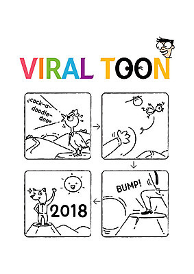 동물 일러스트 의인화 미소 사람없음 태양 손들기 외침 닭 던지기 개 만화 동산 카툰스타일 2018년 무술년 국내일러스트 AI파일 자연요소 포유류 모션 조류 표정 소리 연도 파일형식 벡터