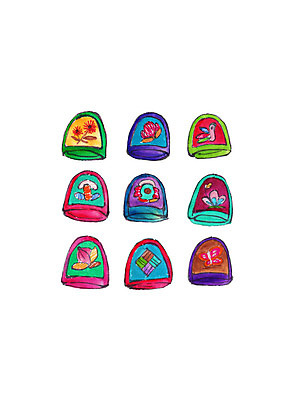 PSD 한국전통 일러스트 캘리그라피 붓터치 전통소품 사람없음 오브젝트 골무 국내일러스트 전통 한국 파일형식