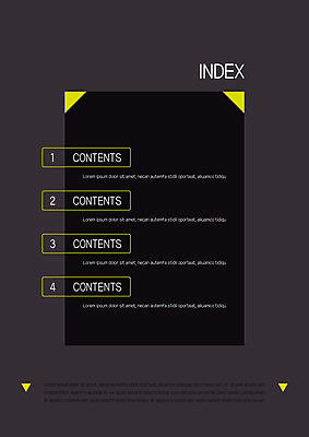 도형 템플릿 내지 사람없음 노란색 사각형 검은색 삼각형 프레젠테이션 문서템플릿 서식 레이아웃 문서 제안서 목차 이미지템플릿 AI파일 컬러 파일형식 벡터