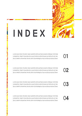 도형 템플릿 내지 사람없음 노란색 물감 프레젠테이션 문서템플릿 서식 레이아웃 문서 제안서 마블링 목차 이미지템플릿 AI파일 컬러 미술도구 파일형식 벡터