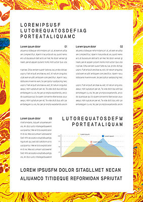 템플릿 내지 그래프 사람없음 노란색 물감 프레젠테이션 문서템플릿 서식 레이아웃 문서 제안서 마블링 이미지템플릿 AI파일 컬러 미술도구 파일형식 벡터