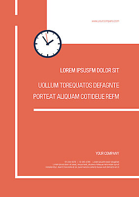 도형 템플릿 표지 선 시계 사람없음 빨간색 프레젠테이션 문서템플릿 서식 레이아웃 문서 제안서 이미지템플릿 AI파일 컬러 파일형식 벡터
