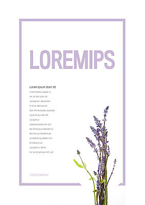 템플릿 표지 꽃 사람없음 보라색 프레젠테이션 문서템플릿 서식 레이아웃 문서 제안서 라벤더 이미지템플릿 AI파일 식물 컬러 허브 파일형식 벡터