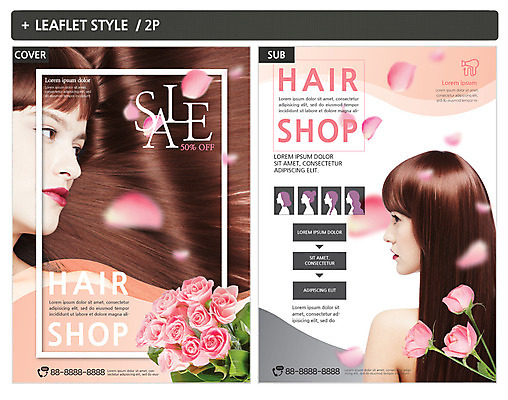 서양인 외국인 템플릿 응시 여자 꽃잎 ZIP 포스터 리플렛 꽃다발 한명 사람 상반신 20대 성인 두명 장미 세일 한국인 미용실 전단템플릿 전단 머릿결 인디자인 INDD 이미지템플릿 1 시선 꽃 동양인 인종 청년 뷰티샵 홍보물 파일형식