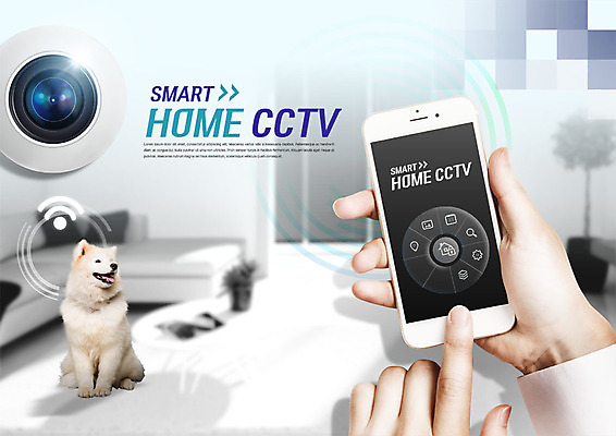 PSD 편집이미지 한마리 손 거실 인터넷 한명 사람 성인 신체부위 스마트폰 터치 양손 강아지 스마트 감시카메라 반려 사물인터넷 스마트홈 4차산업 이미지편집 1 산업 컨셉 정보기술 핸드폰 스마트기기 반려동물 카메라 개 파일형식 AI_인공지능