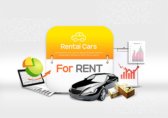 PSD 편집이미지 화살표 돈 자동차 그래프 사람없음 상승 렌탈 렌트카 이미지편집 육상교통 컨셉 재산 파일형식 공유경제