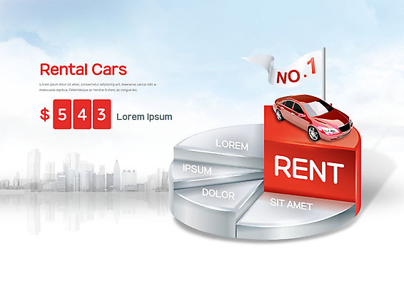 PSD 편집이미지 돈 자동차 그래프 사람없음 건물 달러 깃발 렌탈 렌트카 이미지편집 건축물 육상교통 재산 파일형식 공유경제