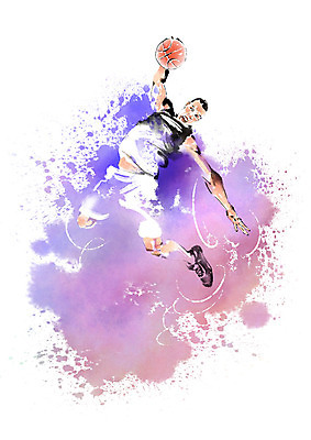 전신 PSD 남자 일러스트 캘리그라피 붓터치 농구공 성인 점프 농구선수 번짐 국내일러스트 공 모션 운동선수 농구 사람 파일형식 효과